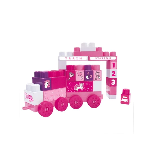Dolu Mega Block with Full Unicorn Bag 45 Pieces - دولو - Image 2