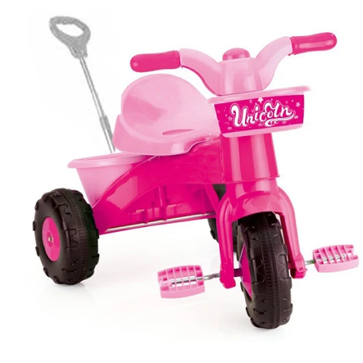 أول دراجة ثلاثية العجلات مع مقبض الوالدين من دولو, يونيكورن أول دراجة ثلاثية العجلات مع مقبض الوالدين من دولو, يونيكورن