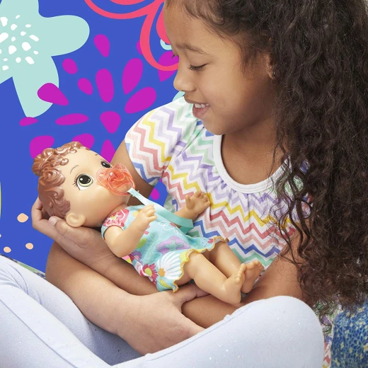 Baby Alive Baby Lil Sounds: Interactive Brown Hair Baby Doll for Girls - بيبي حبيبي - Image 5