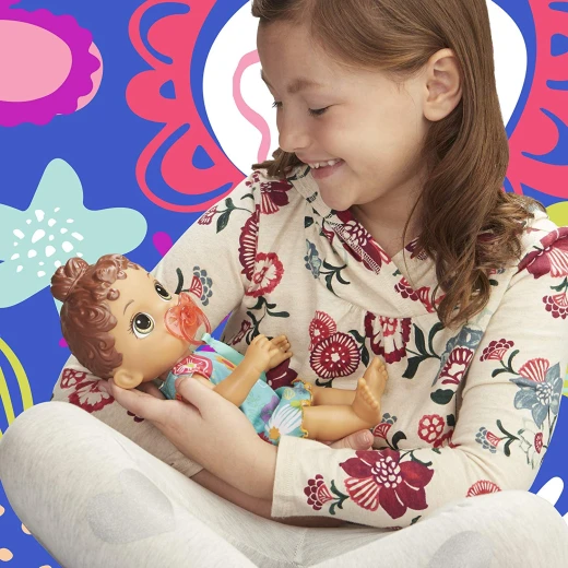 Baby Alive Baby Lil Sounds: Interactive Brown Hair Baby Doll for Girls - بيبي حبيبي - Image 4