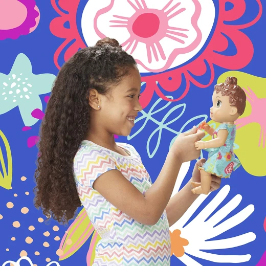 Baby Alive Baby Lil Sounds: Interactive Brown Hair Baby Doll for Girls - بيبي حبيبي - Image 6