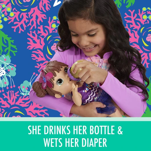 Baby Alive Shimmer N Splash Mermaid (Brown Hair) - بيبي حبيبي - Image 6