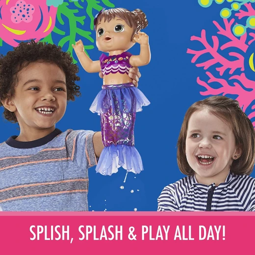 Baby Alive Shimmer N Splash Mermaid (Brown Hair) - بيبي حبيبي - Image 8