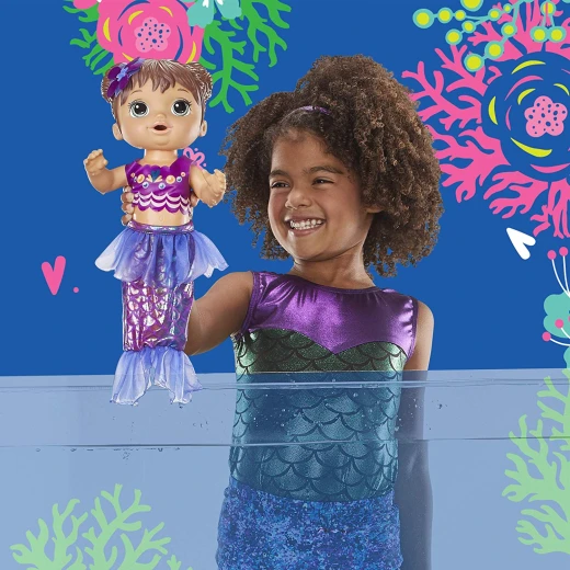 Baby Alive Shimmer N Splash Mermaid (Brown Hair) - بيبي حبيبي - Image 7