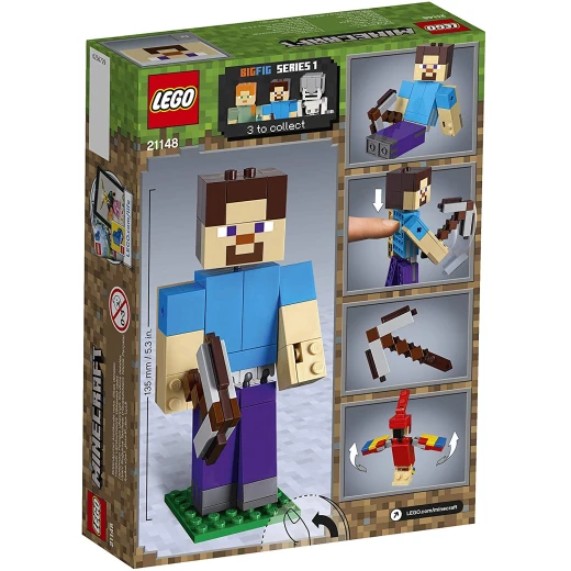 LEGO MineCraft: Steve BigFig with Parrot - ليجو - Image 7