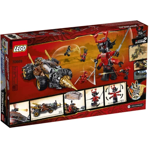 LEGO 70669 Ninjago Earth Driller Includes Cole, Kai, Scout and Stone Army Warrior Minifigures Ninja Drill Toy Set 587 Pieces - ليجو - Image 5