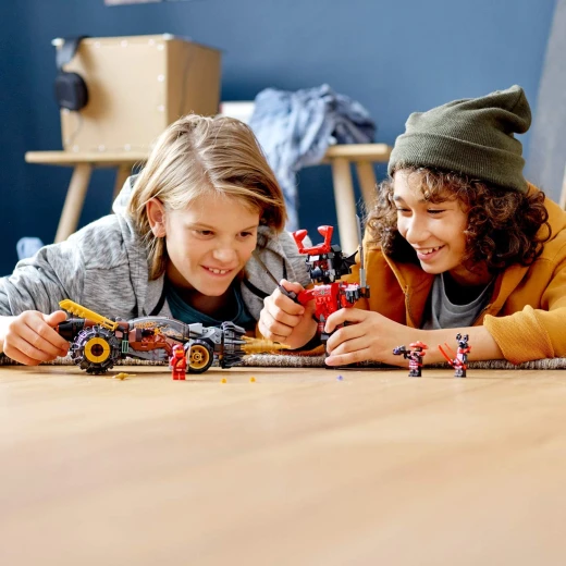 LEGO 70669 Ninjago Earth Driller Includes Cole, Kai, Scout and Stone Army Warrior Minifigures Ninja Drill Toy Set 587 Pieces - ليجو - Image 4