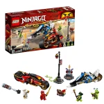 LEGO Ninjago:Kai's Blade Cycle & Zane's Snowmobile, 376 pieces - ليجو