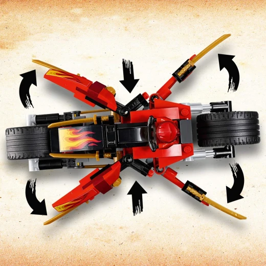 LEGO Ninjago:Kai's Blade Cycle & Zane's Snowmobile, 376 pieces - ليجو - Image 3