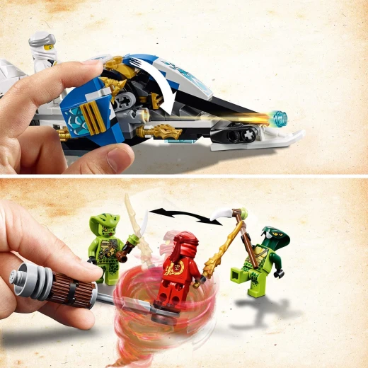 LEGO Ninjago:Kai's Blade Cycle & Zane's Snowmobile, 376 pieces - ليجو - Image 8