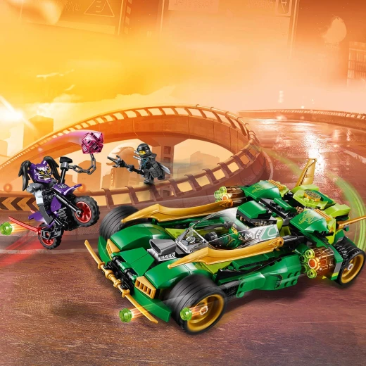 LEGO Ninja Nightcrawler, Bike and Car with Shooter Function, Masters of Spinjitzu Building Set, 552 pieces. - ليجو - Image 10