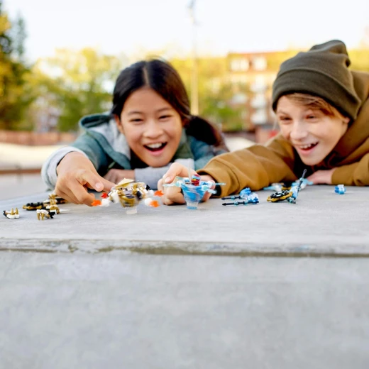 LEGO Ninjago Spinjitzu Nya and Wu Ninja Customisable Spinner Toy Set, 227 pieces - ليجو - Image 7