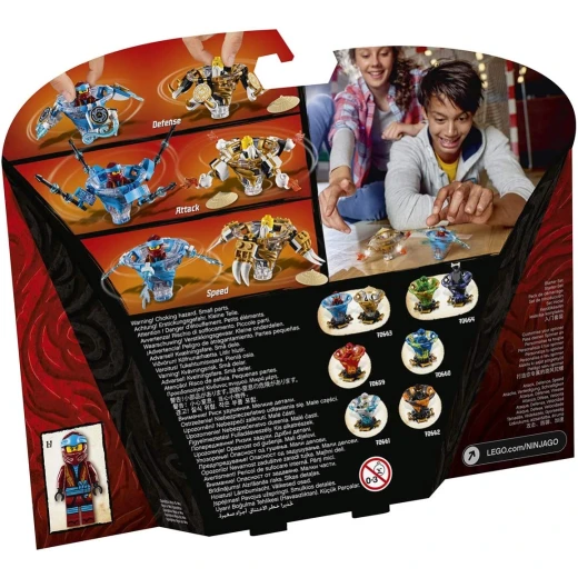 LEGO Ninjago Spinjitzu Nya and Wu Ninja Customisable Spinner Toy Set, 227 pieces - ليجو - Image 6
