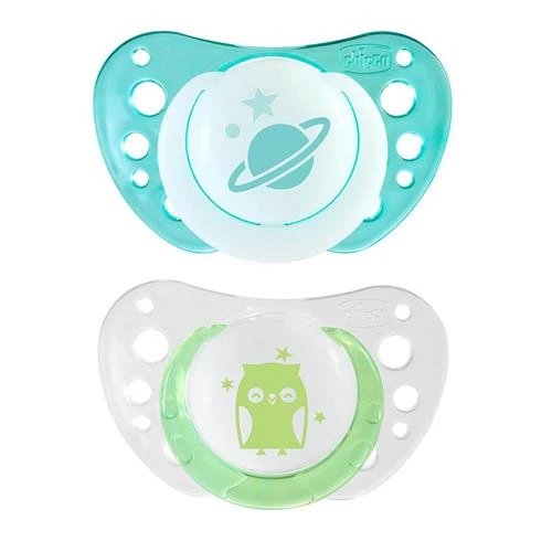 Chicco Physio Air Soothers, 0-6 M- Blue&Green - Chicco