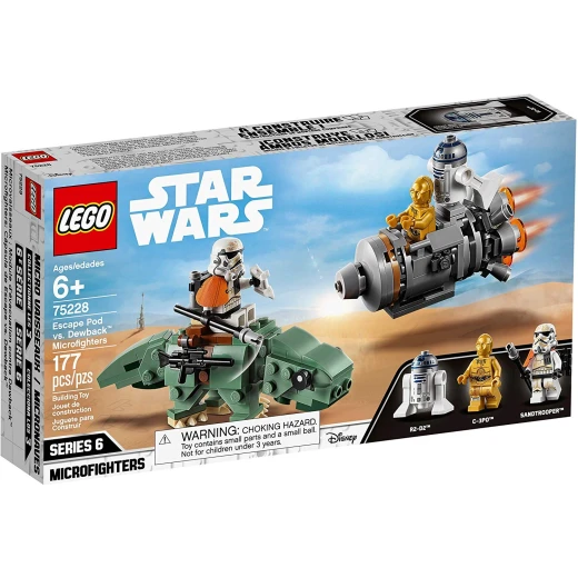 LEGO Starwars: Escape Pod vs. Dewback Microfighters, 177 Pcs - ليجو - Image 8