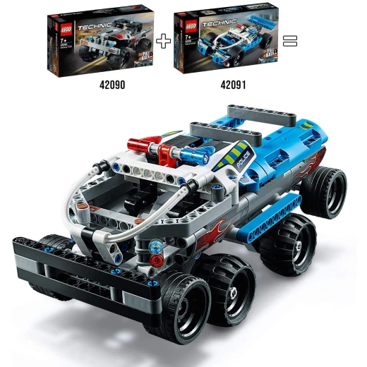 LEGO Technic Getaway Toy Truck, Pull-Back Motor, Monsters Truck Model - ليجو - Image 5