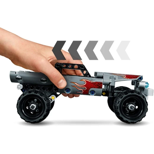 LEGO Technic Getaway Toy Truck, Pull-Back Motor, Monsters Truck Model - ليجو - Image 4