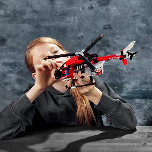 LEGO Technic Rescue Helicopter Building Blocks for Kids (325 Pcs) - ليجو - Image 11