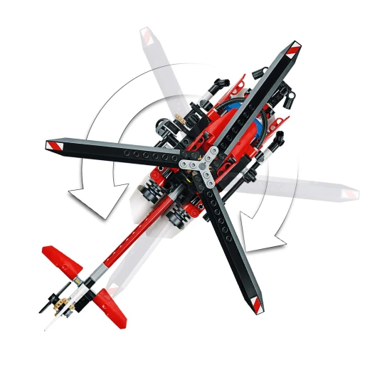 LEGO Technic Rescue Helicopter Building Blocks for Kids (325 Pcs) - ليجو - Image 3