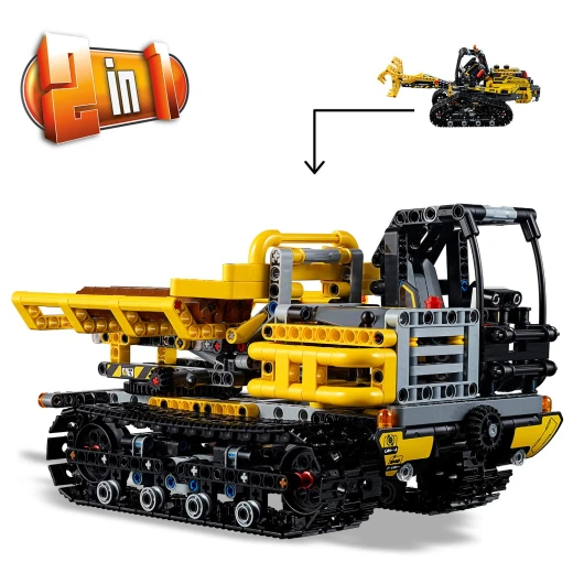 LEGO TECHNIC Tracked Loader Building Blocks for Kids (827 Pcs) - ليجو - Image 10