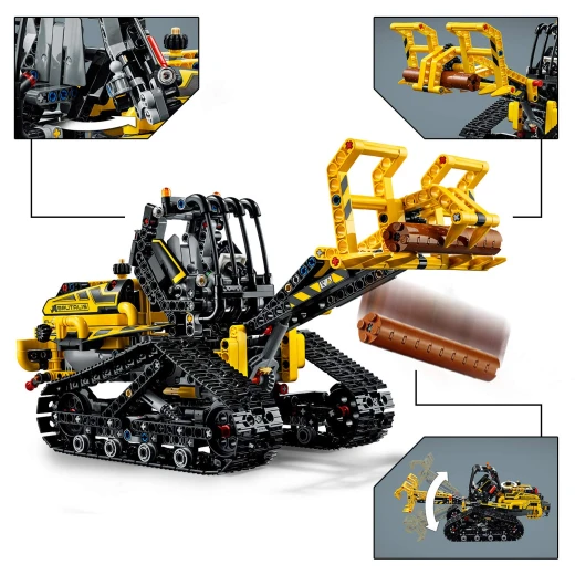 LEGO TECHNIC Tracked Loader Building Blocks for Kids (827 Pcs) - ليجو - Image 13