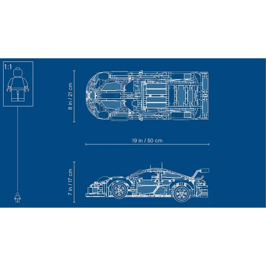 LEGO Technic Porsche 911 RSR Building Blocks for Kids (1580 Pcs) - ليجو - Image 7