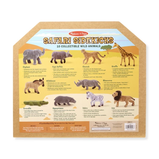 Melissa & Doug Safari Sidekicks - 10 Collectible Wild Animals - ميليسا اند دوج - Image 3