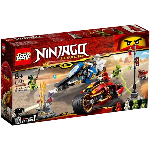 LEGO Ninjago:Kai's Blade Cycle & Zane's Snowmobile, 376 pieces - ليجو - Image 9
