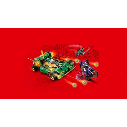 LEGO Ninja Nightcrawler, Bike and Car with Shooter Function, Masters of Spinjitzu Building Set, 552 pieces. - ليجو - Image 5