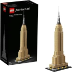 LEGO Architecture Empire State Building New York Landmark Collectible Model Building Set, 1760 pieces - ليجو
