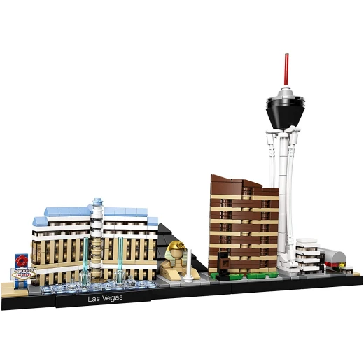 LEGO Architecture Las Vegas Model Building Set with Stratosphere Tower, Bellagio Hotel and Luxor Hotel, Skyline Collection - ليجو - Image 4