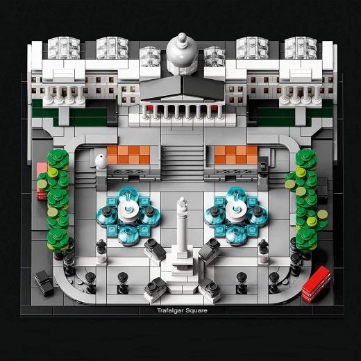LEGO Architecture Trafalgar Square Building Set with London Landmark National Gallery Collectible Model, 1197 pieces. - ليجو - Image 4