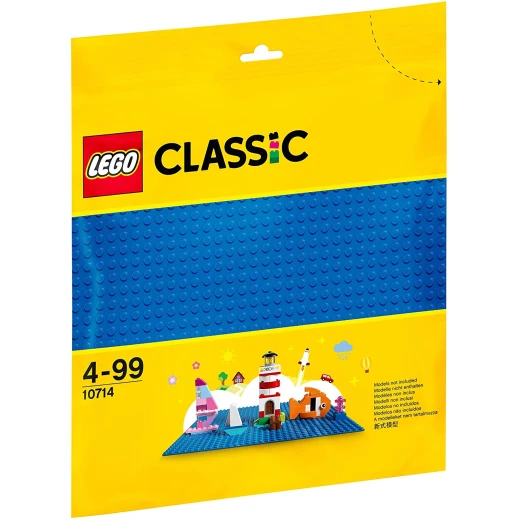 LEGO Classic Blue Baseplate 10 x 10 Inch/32 x 32 Studs Stackable Building Board, Creations Sheets Builders - ليجو - Image 4