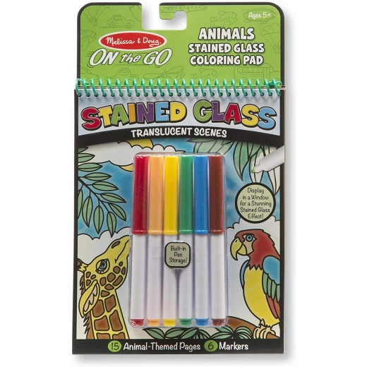 Melissa & Doug On The Go - Stained Glass - Animals