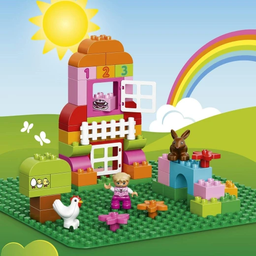 LEGO Duplo Large Green Building Plate, Toys for Preschool Kids - ليجو - Image 4