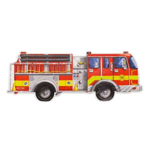 Melissa & Doug Giant Fire Truck Floor 24 Pieces - ميليسا اند دوج - Image 2
