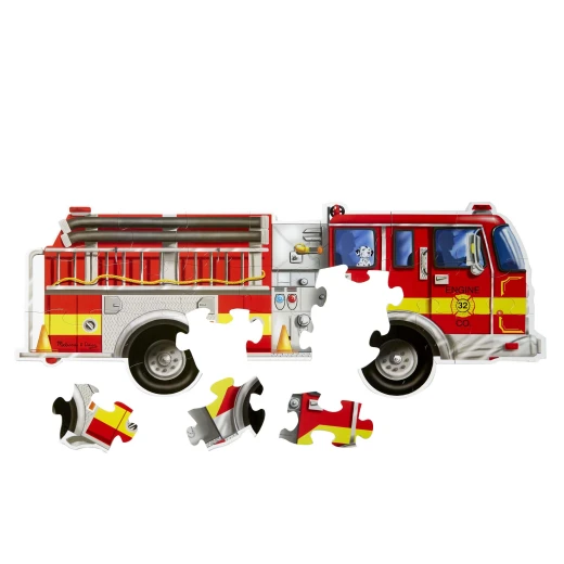 Melissa & Doug Giant Fire Truck Floor 24 Pieces - ميليسا اند دوج - Image 4
