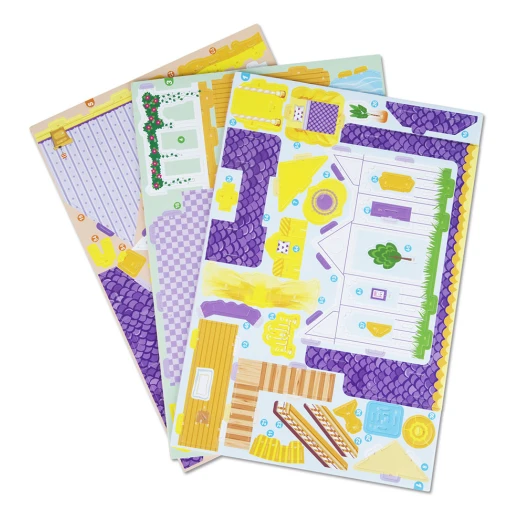 Melissa & Doug Pretty Purple Dollhouse 3D Puzzle - ميليسا اند دوج - Image 3