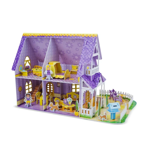 Melissa & Doug Pretty Purple Dollhouse 3D Puzzle Melissa & Doug Pretty Purple Dollhouse 3D Puzzle