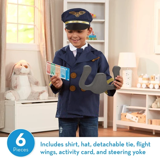 Melissa & Doug Pilot Role Play Costume Set, 3-6 years - Melissa &amp; Doug - Image 2
