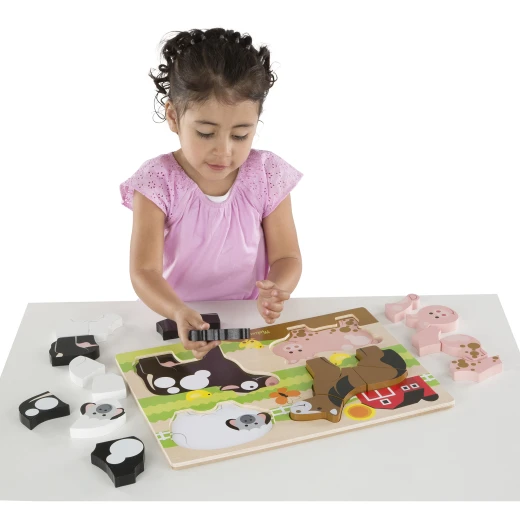 Chunky Jigsaw Puzzle - Farm Animals - ميليسا اند دوج - Image 2
