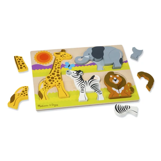 Melissa and Doug Chunky Jigsaw Puzzle - Safari - ميليسا اند دوج - Image 5