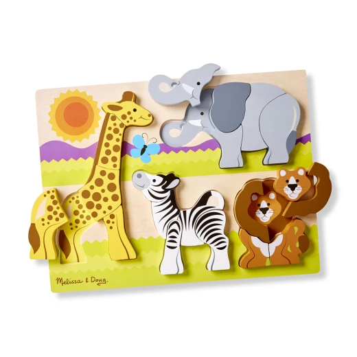 Melissa and Doug Chunky Jigsaw Puzzle - Safari - ميليسا اند دوج - Image 6