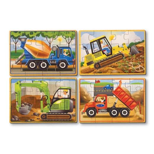 Melissa and Doug Construction Jigsaw Puzzles in a Box - ميليسا اند دوج - Image 3