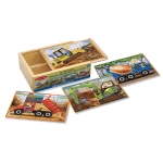 Melissa and Doug Construction Jigsaw Puzzles in a Box - ميليسا اند دوج