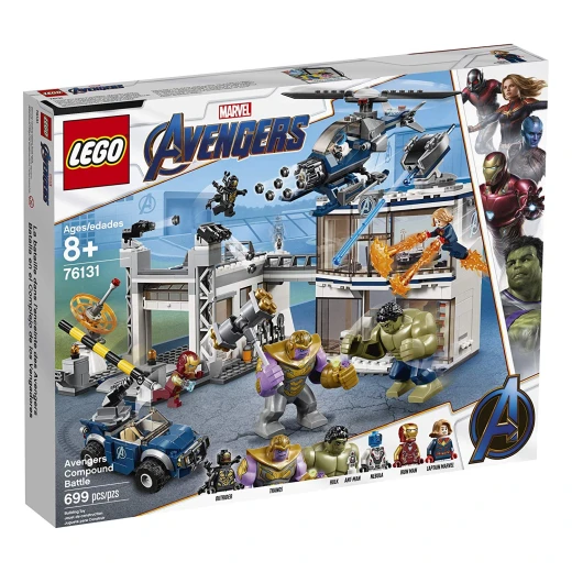 LEGO Marvel Avengers Compound Battle Building Set includes Toy Car, Helicopter, and popular Avengers Characters Iron Man, Thanos and more (699 Piec - ليجو - Image 3