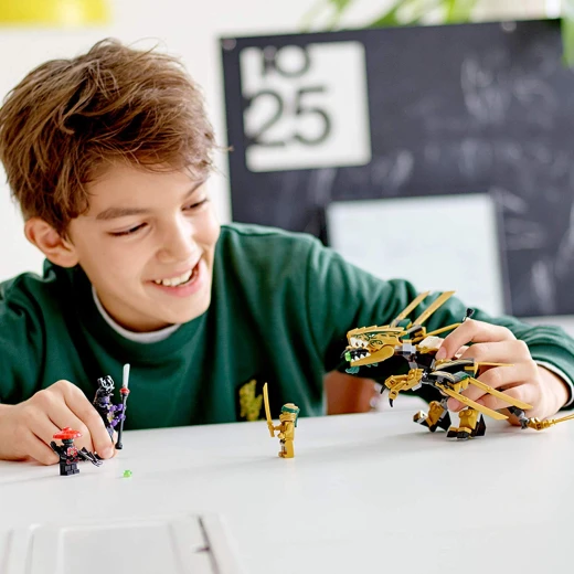 LEGO NINJAGO Legacy Golden Dragon Building Kit, 2019 (171 Pieces) - ليجو - Image 4