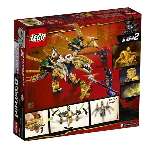 LEGO NINJAGO Legacy Golden Dragon Building Kit, 2019 (171 Pieces) - ليجو - Image 5