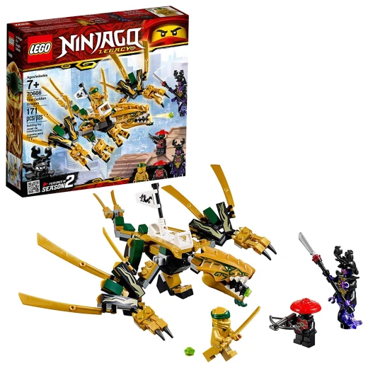 LEGO NINJAGO Legacy Golden Dragon Building Kit, 2019 (171 Pieces) LEGO NINJAGO Legacy Golden Dragon Building Kit, 2019 (171 Pieces)