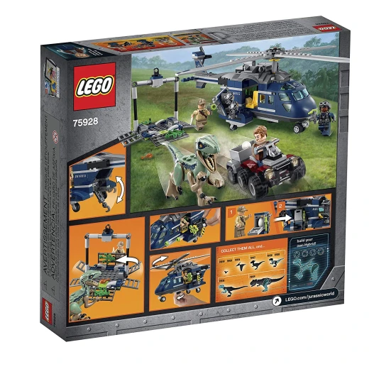 LEGO Jurassic World Blue’s Helicopter Pursuit Building Kit (397 Pieces) - ليجو - Image 4